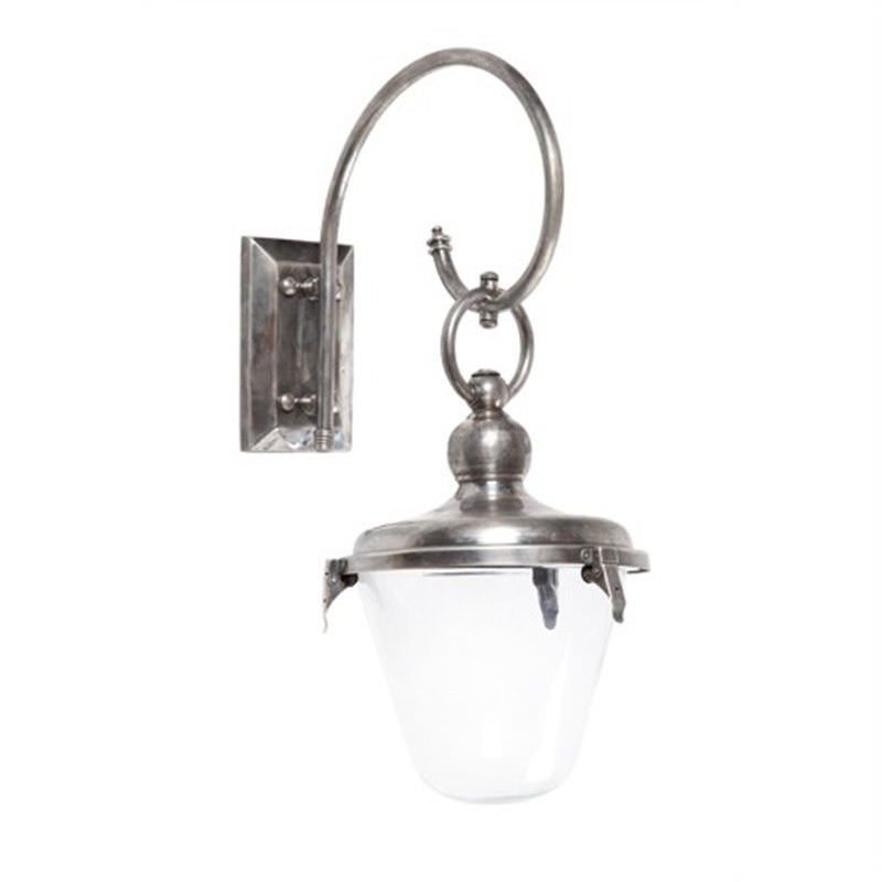 Savoy IP54 Indoor / Outdoor Wall Light, Antique Silver