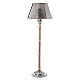 Delaware Metal & Timber Table Lamp - Natural/Antique Silver