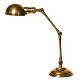 Stamford Dome Adjustable Metal Desk Lamp - Antique Brass