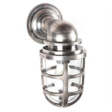 Porto Metal Bunker Wall Lantern - Antique Silver