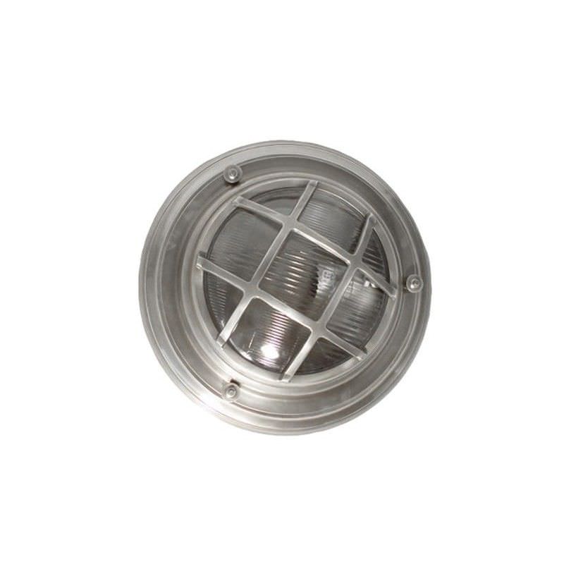Jervis Porthole Metal Bunker Wall Light, Antique Silver