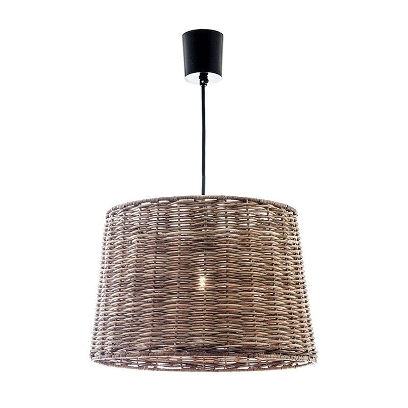 Haven Rattan Bucket Pendant Light, Large