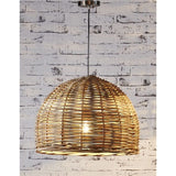 Amos Rattan Pendant Light, Small