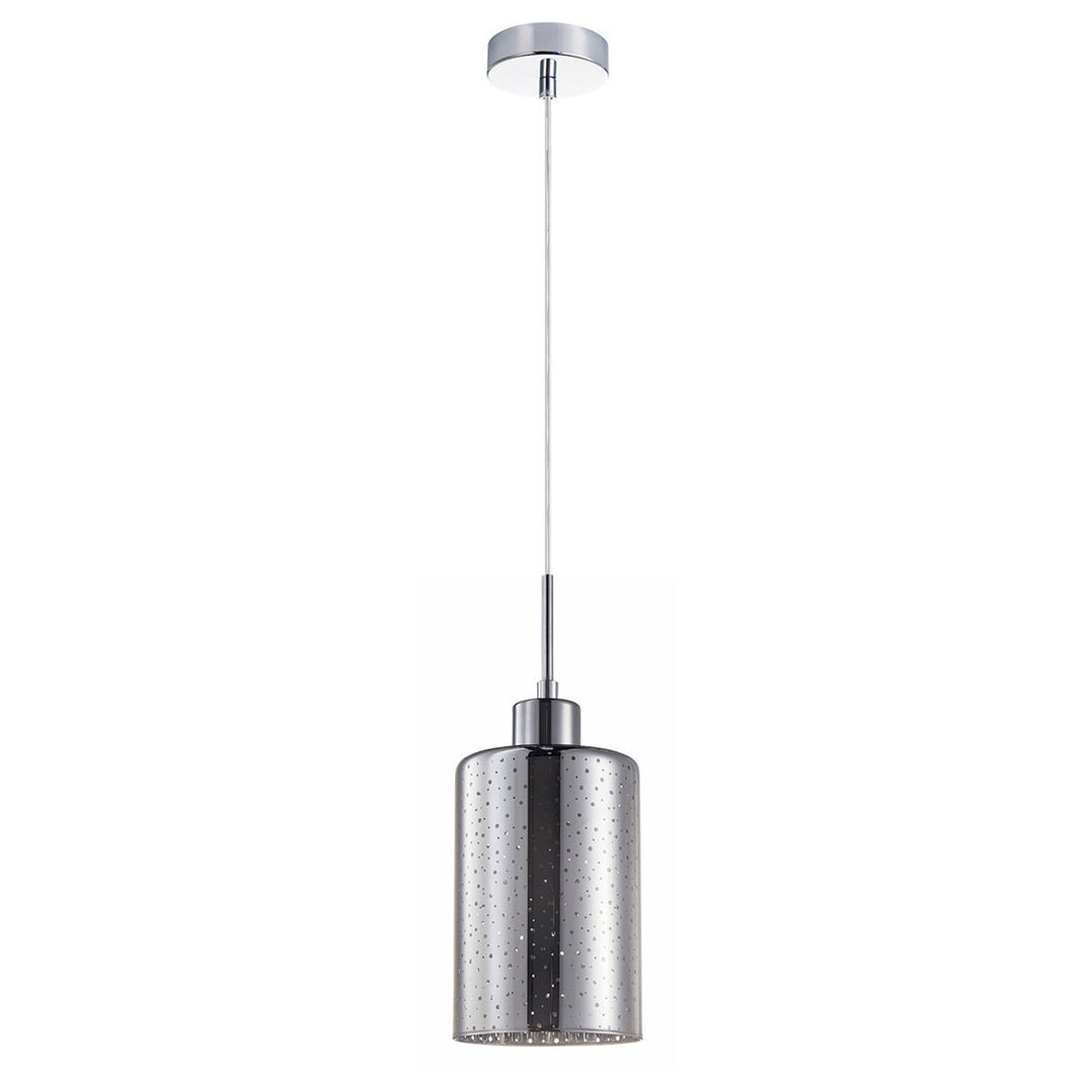 Espejo Glass Pendant Light, Dotted Effect, Chrome