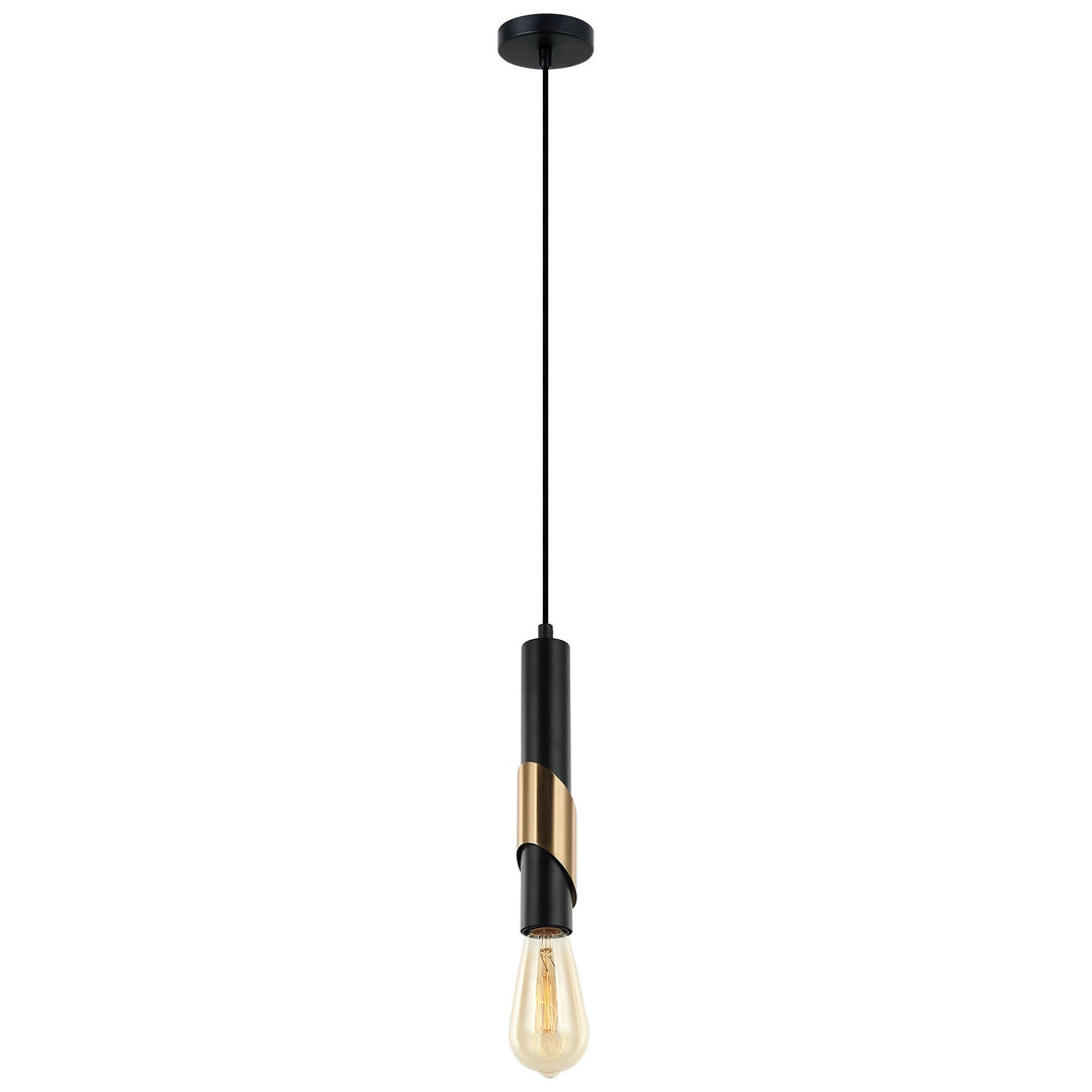 Golda Iron Tube Pendant Light, Diagonal