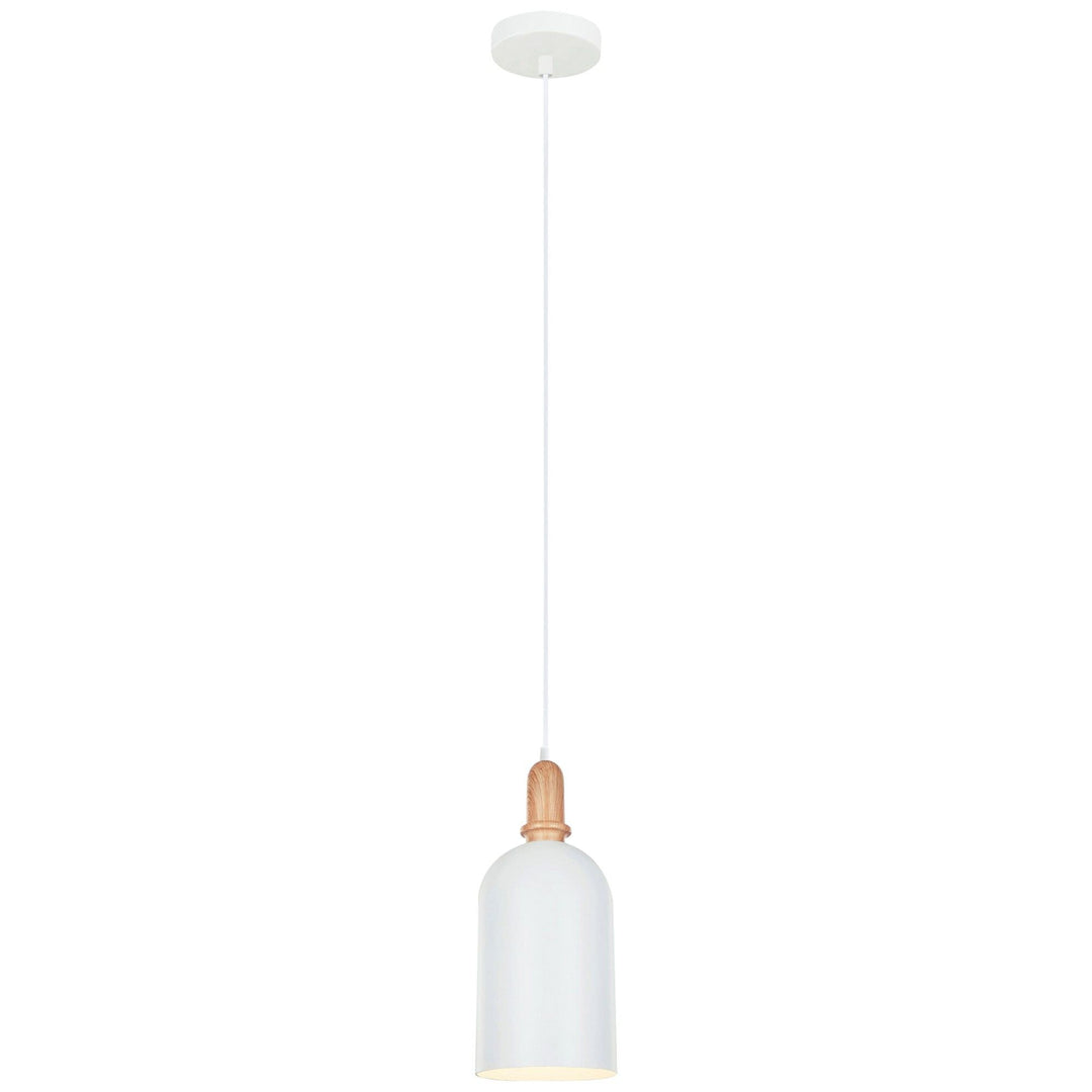 Horten Iron Pendant Light, Matt White