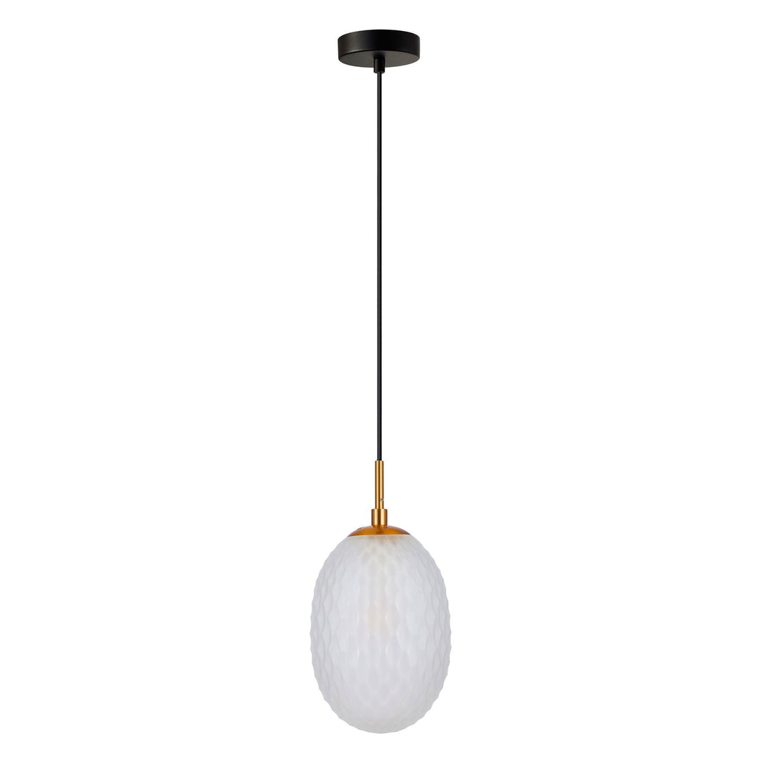 Kathal Glass Pendant Light, Opal