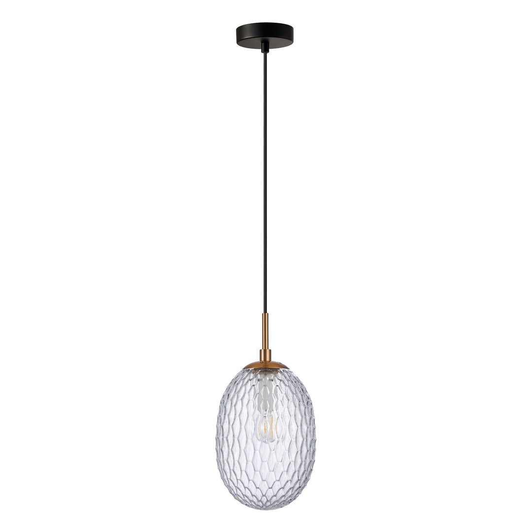 Kathal Glass Pendant Light, Clear