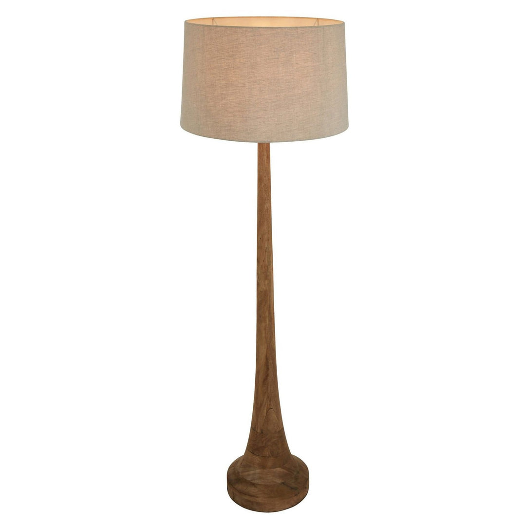 Lancia Timber Slender Floor Lamp, Dark Natural
