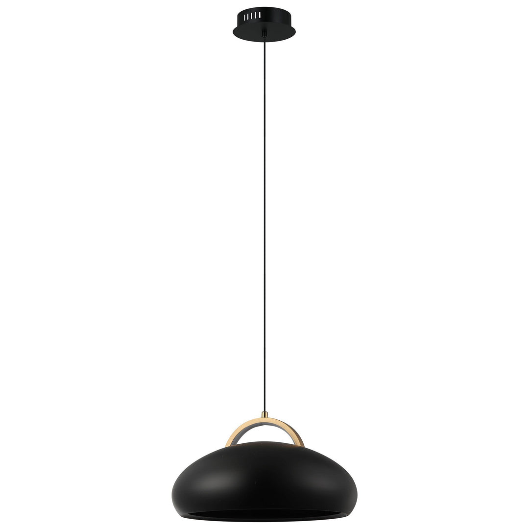 Kupol Metal LED Pendant Light, CCT, Black