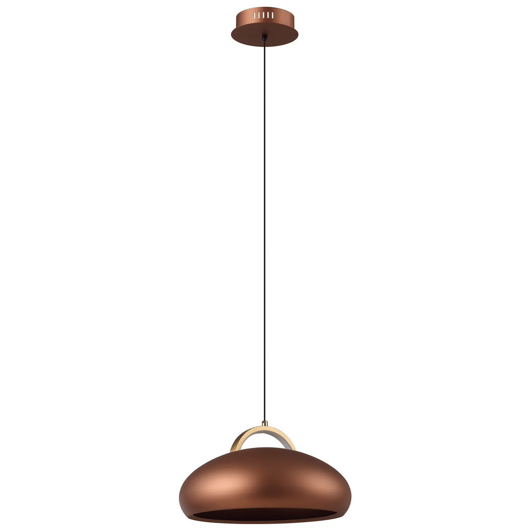 Kupol Metal LED Pendant Light, CCT, Coffee