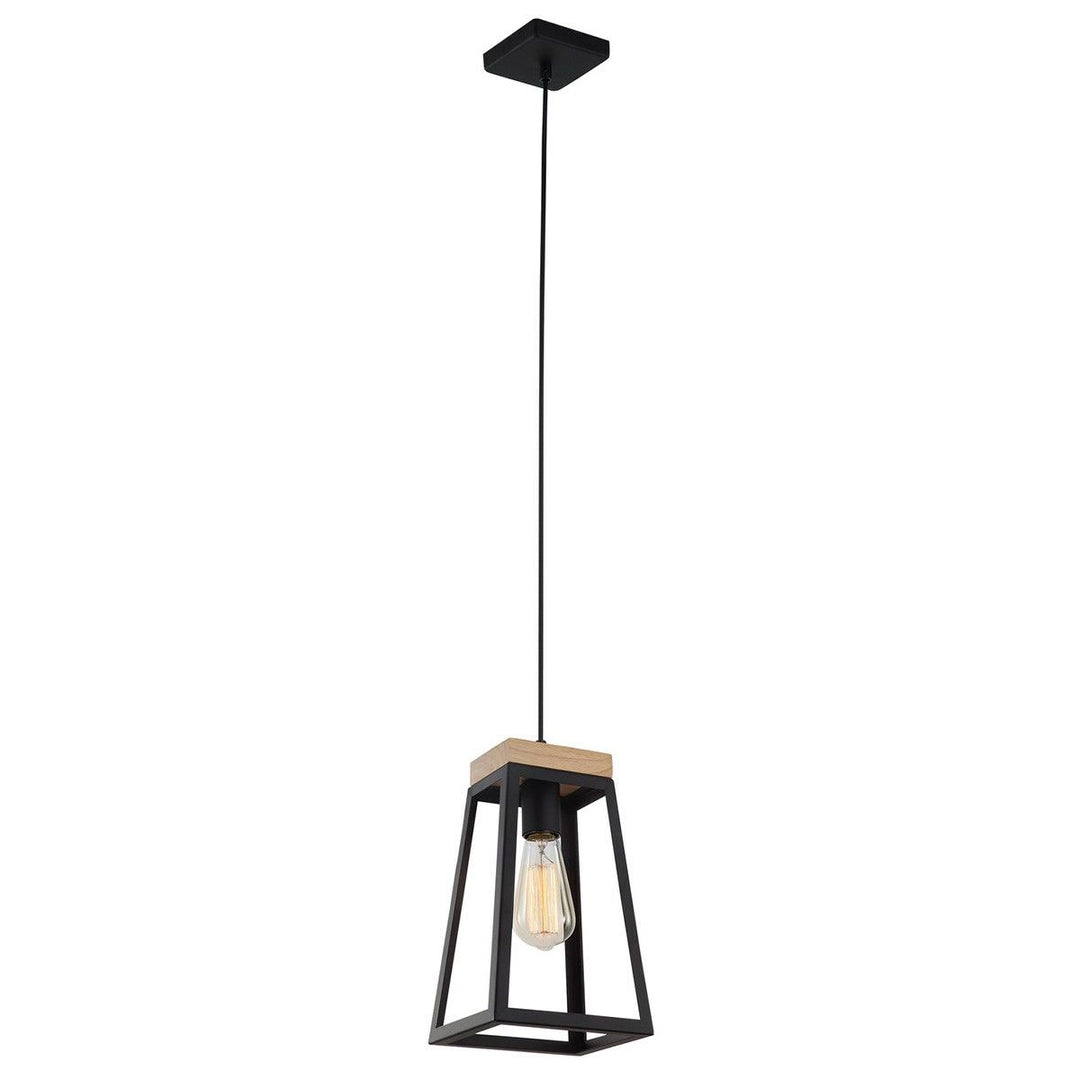 Lanterana Iron Frame Pendant Light, Black