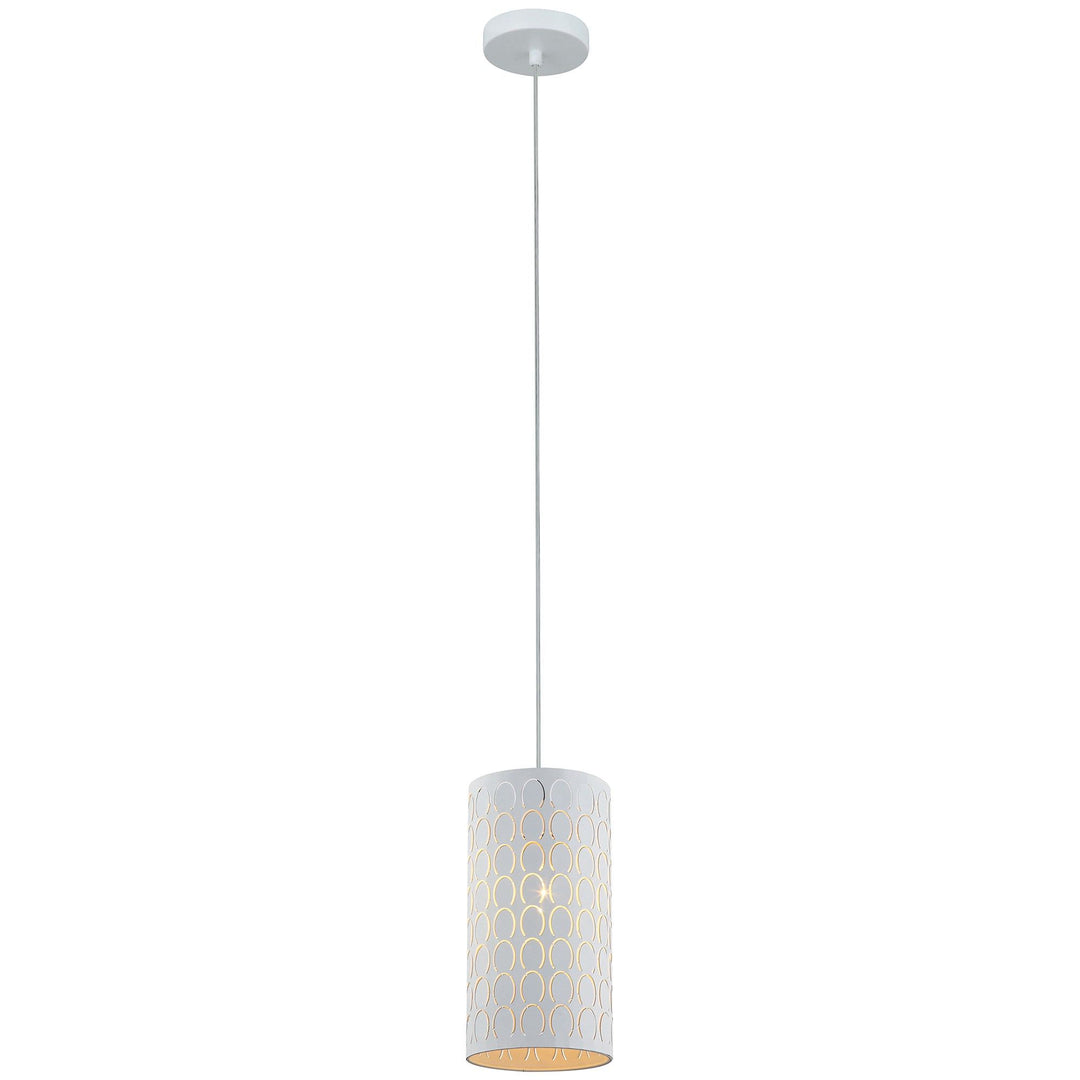 Modello Etched Iron Pendant Light, White