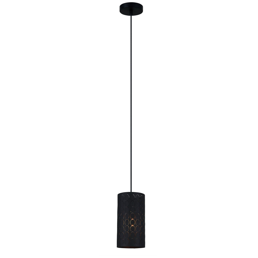 Modello Etched Iron Pendant Light, Dark Grey