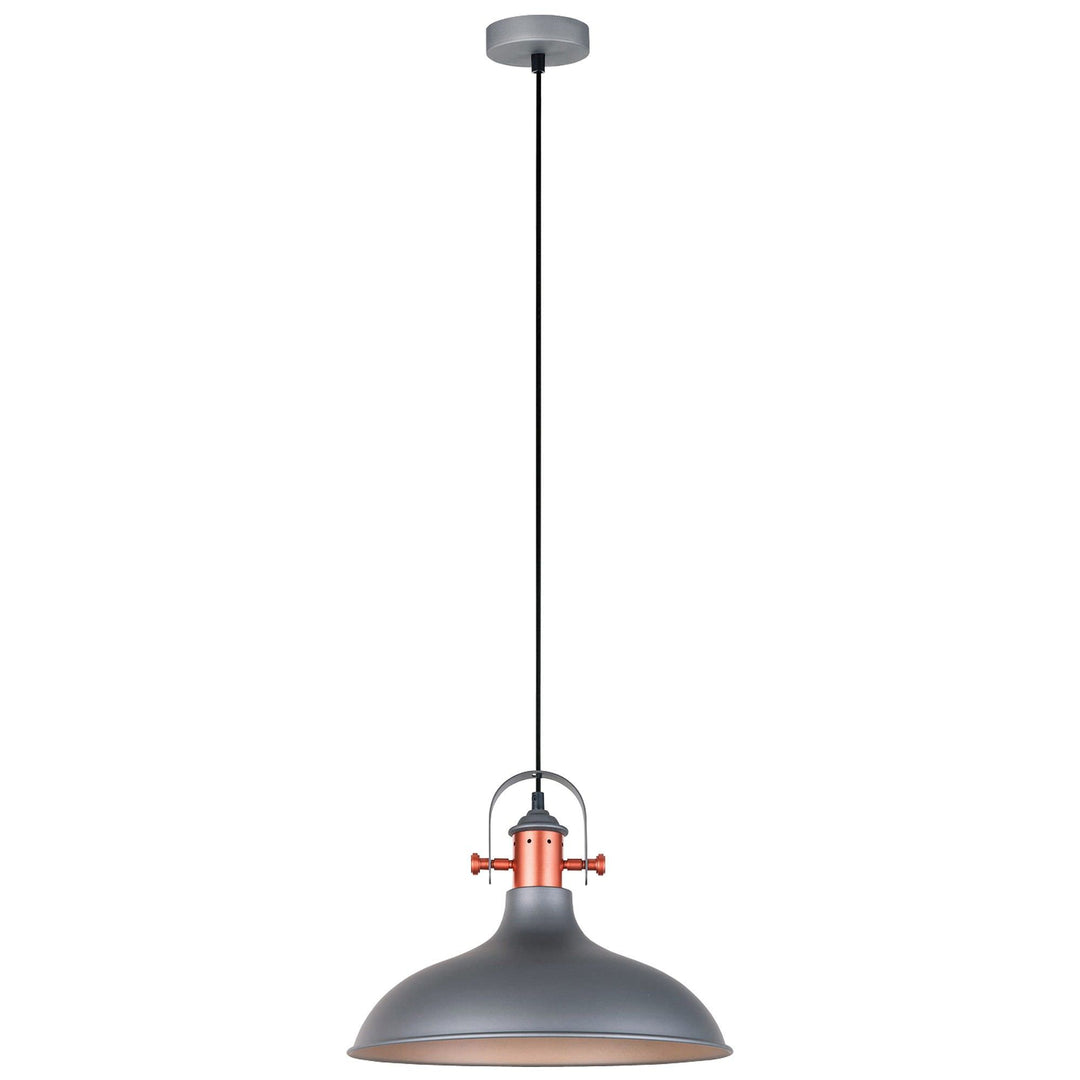 Narvik Iron Pendant Light, Matt Grey
