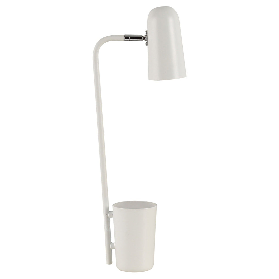 Pastel Iron Desk Lamp, Matt White