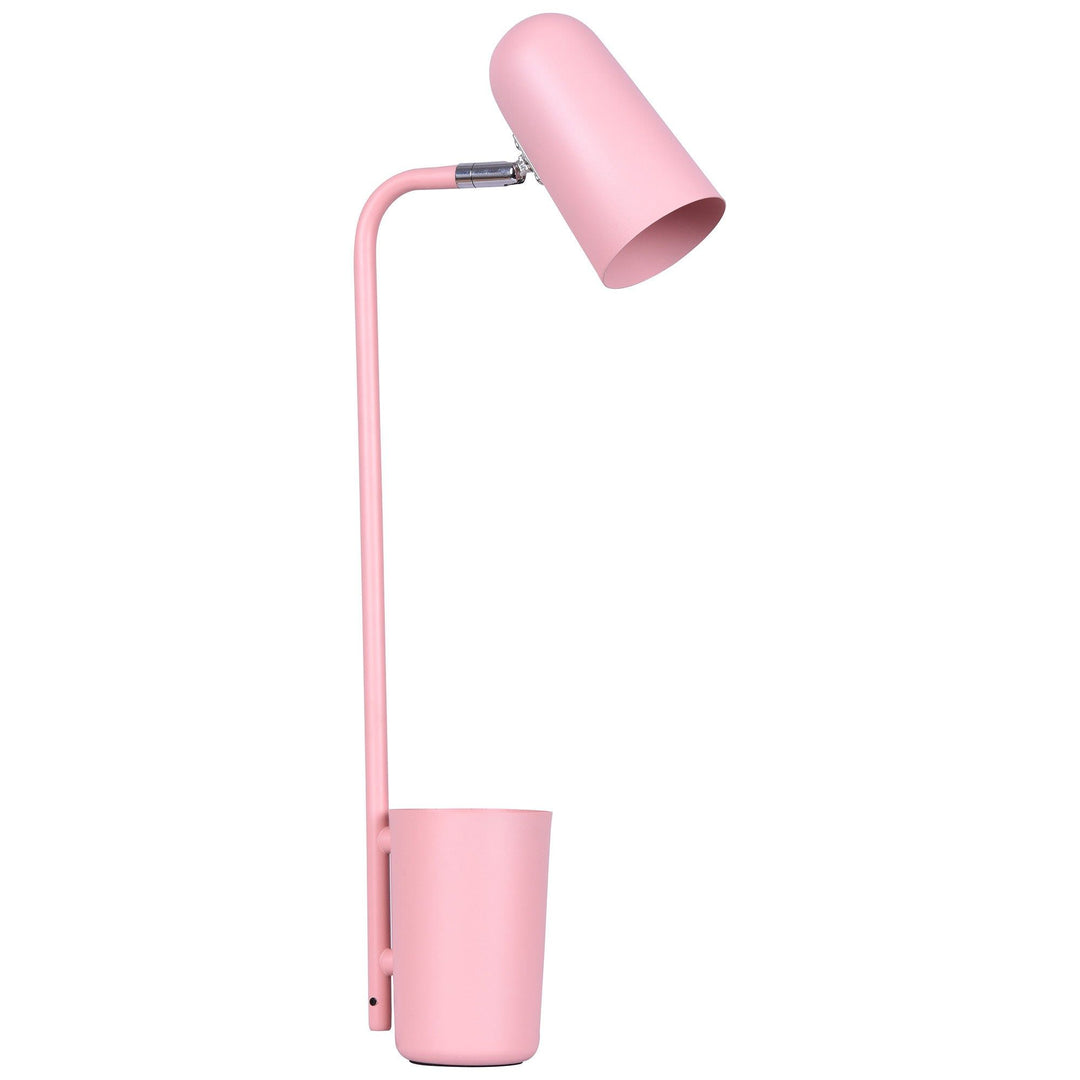 Pastel Iron Desk Lamp, Matt Pink