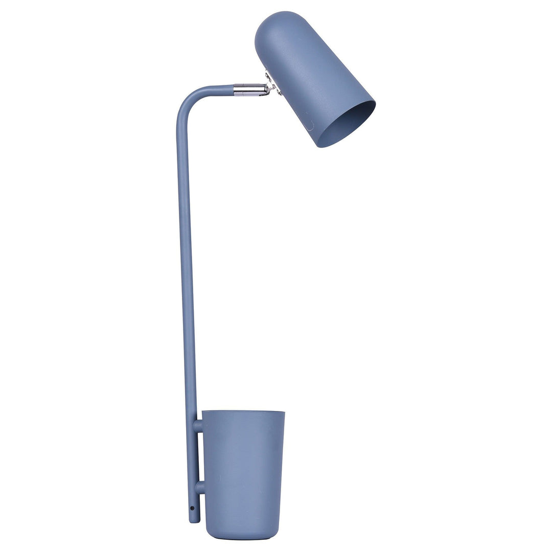 Pastel Iron Desk Lamp, Matt Blue