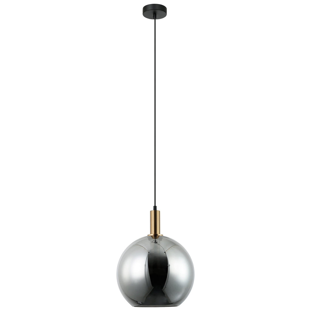 Patera Glass Pendant Light, Smoke