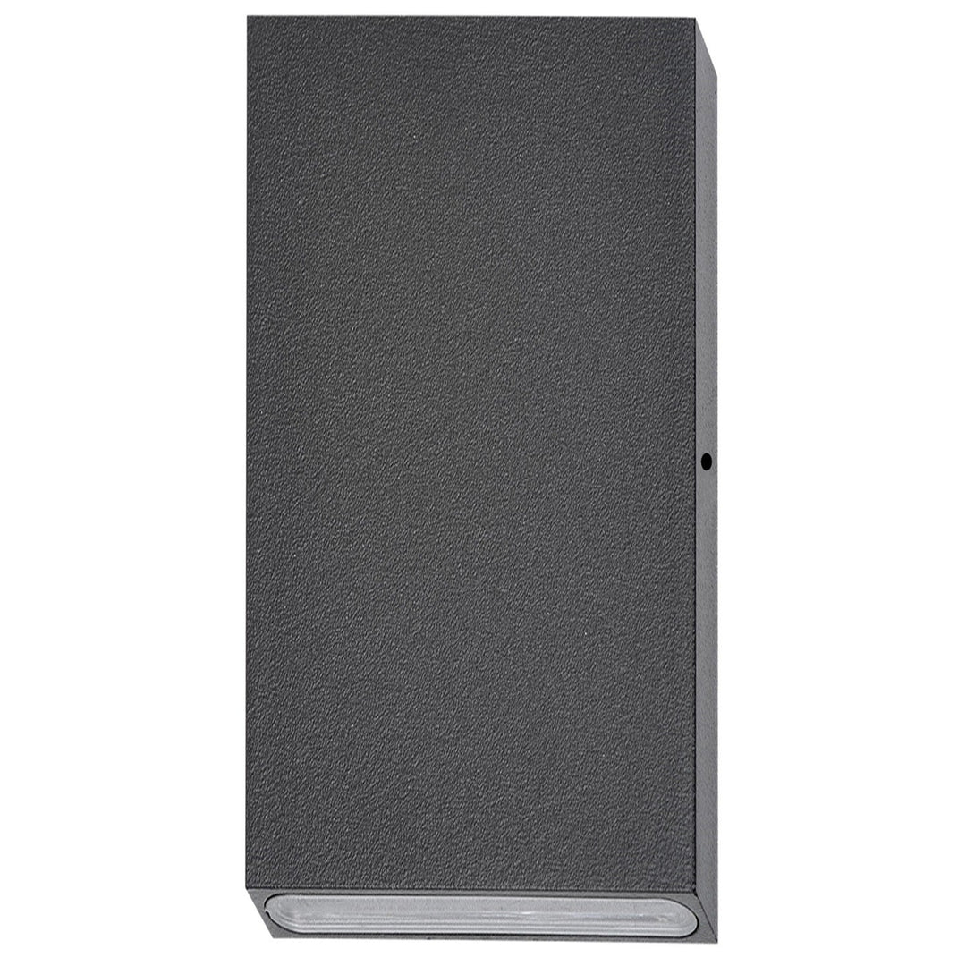 Pdl IP65 Exterior Up / Down LED Wall / Step Light, Rectangular, Black