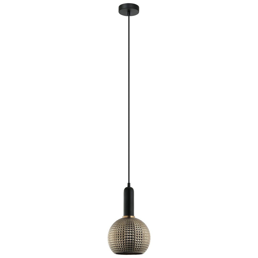 Pelota Glass Pendant Light, Chrome