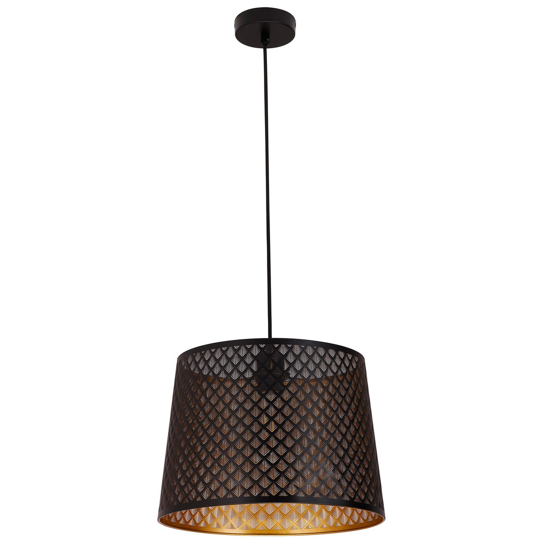 Penshade Iron Pendant Light, Geometry, Black