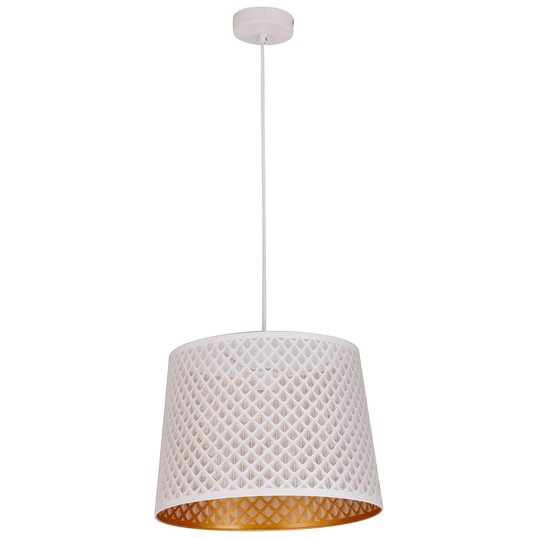 Penshade Iron Pendant Light, Geometry, White