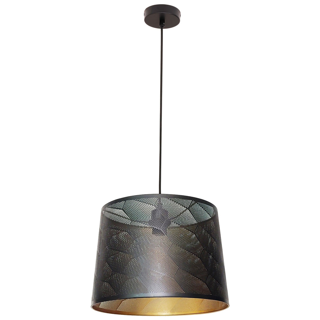 Penshade Iron Pendant Light, Honeycomb, Black