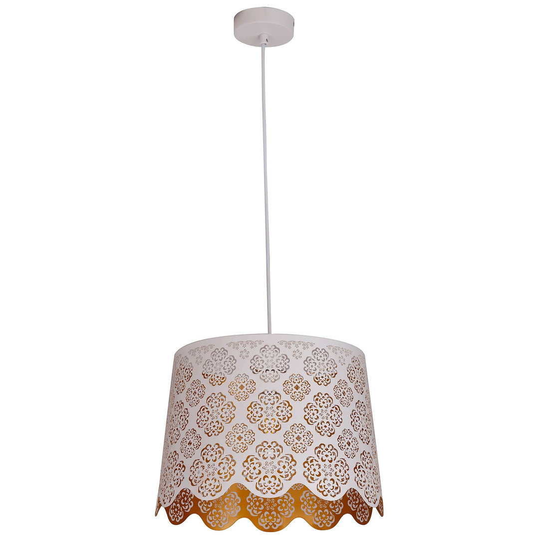 Penshade Iron Pendant Light, Flower, White
