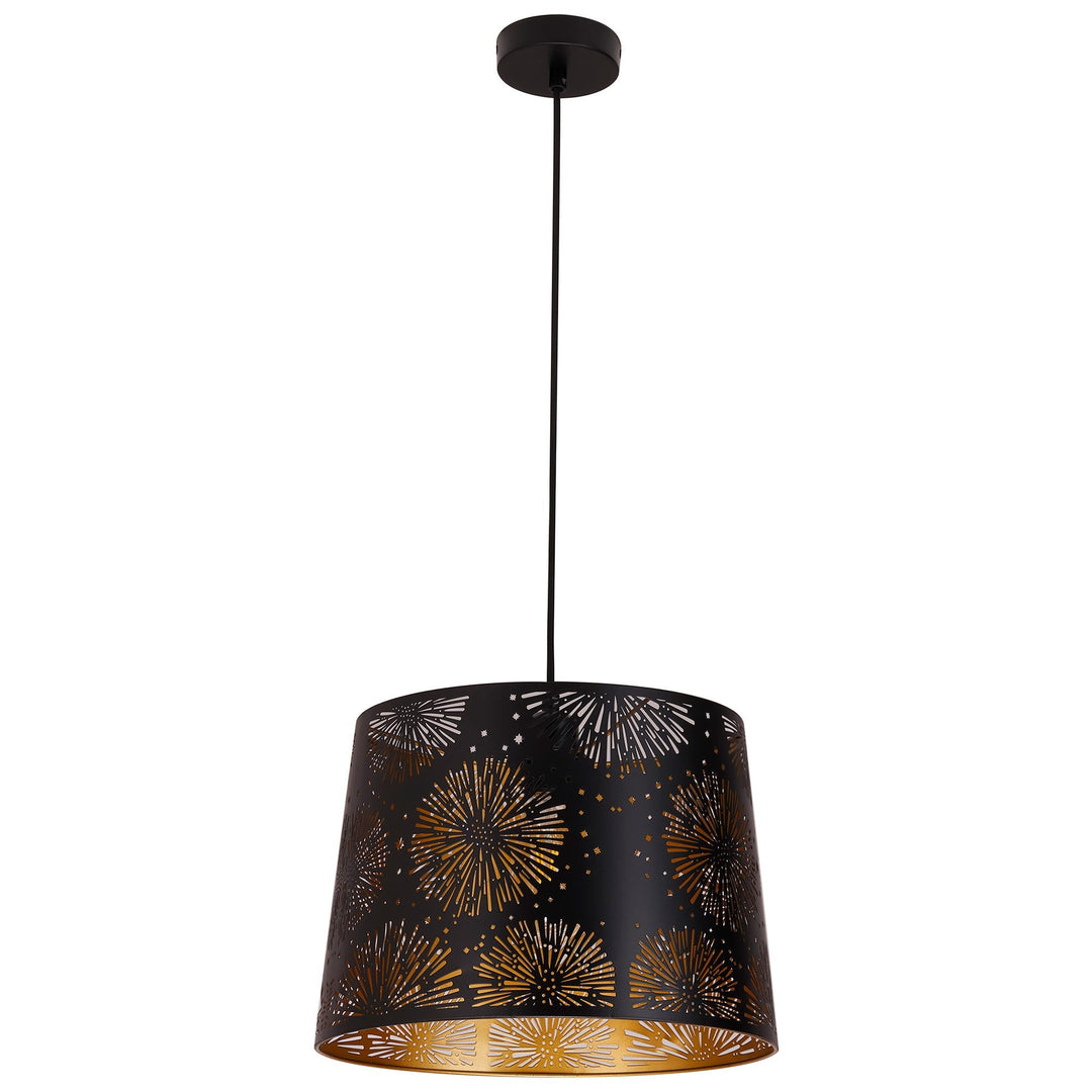 Penshade Iron Pendant Light, Starburst, Black