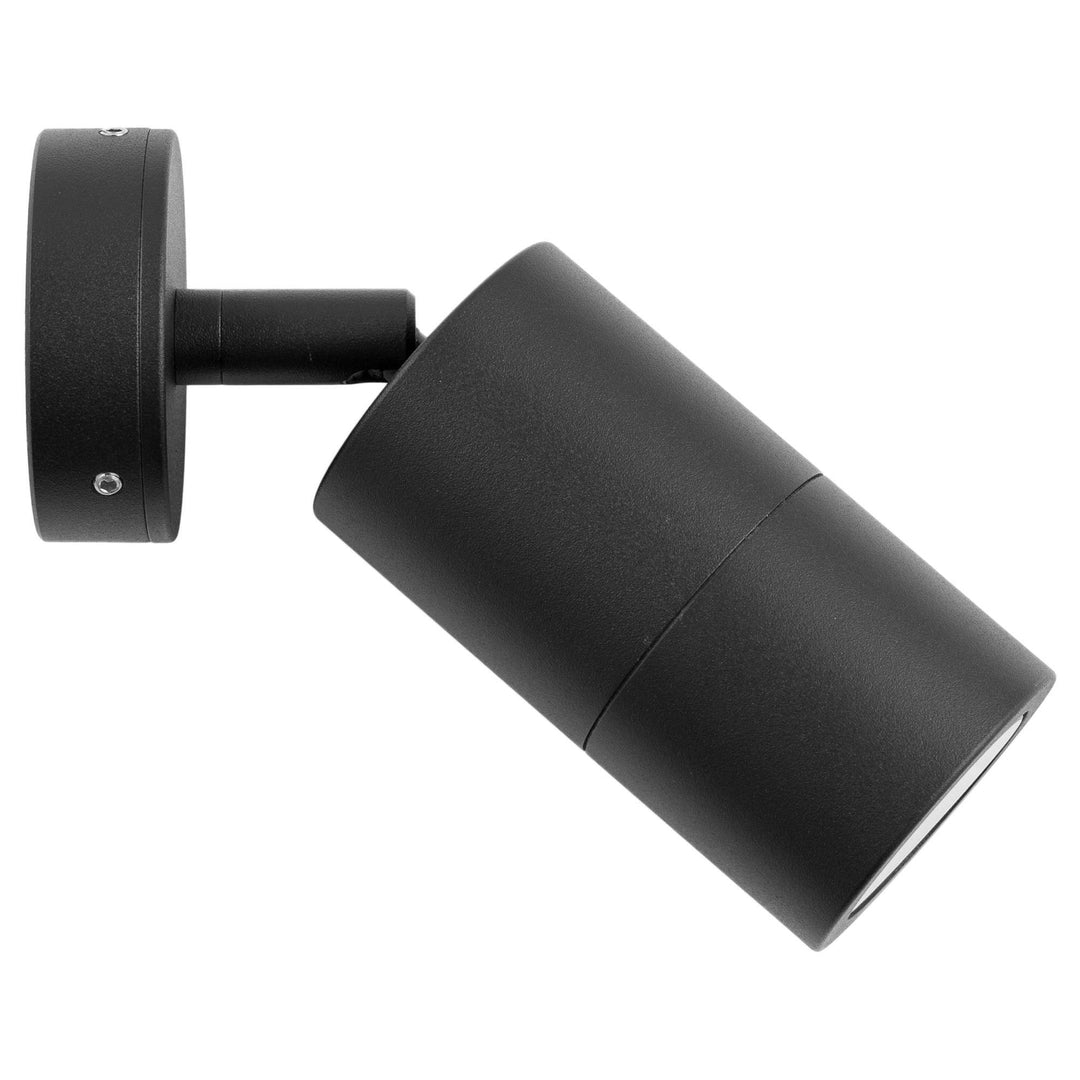 Roslin IP65 Exterior Single Adjustable Wall Light, GU10, Black