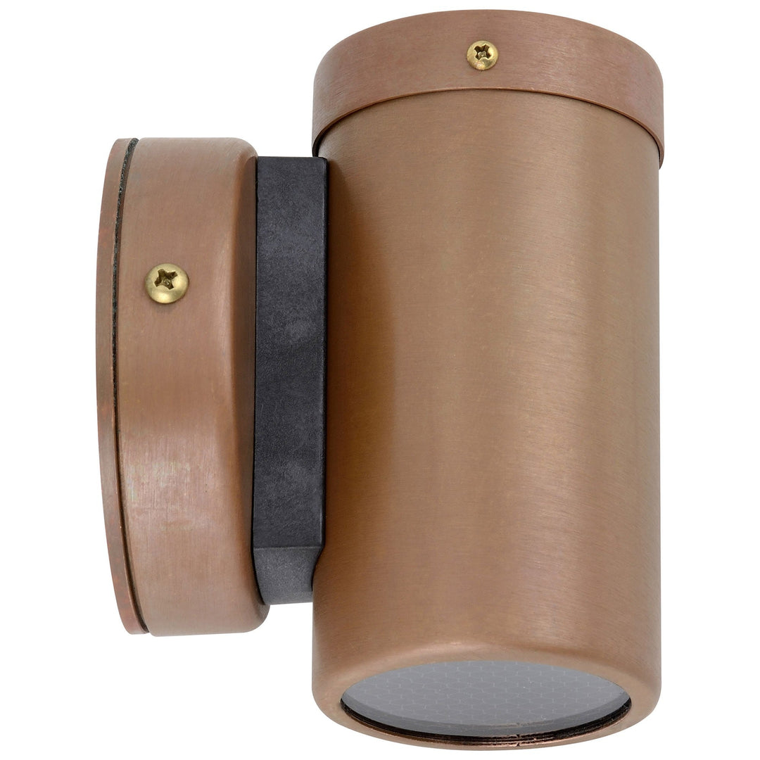 Roslin Economy IP54 Exterior Fixed Down Wall Light, GU10, Aged Copper