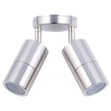 CLA GU10 Exterior Double Adjustable Pillar Wall Light