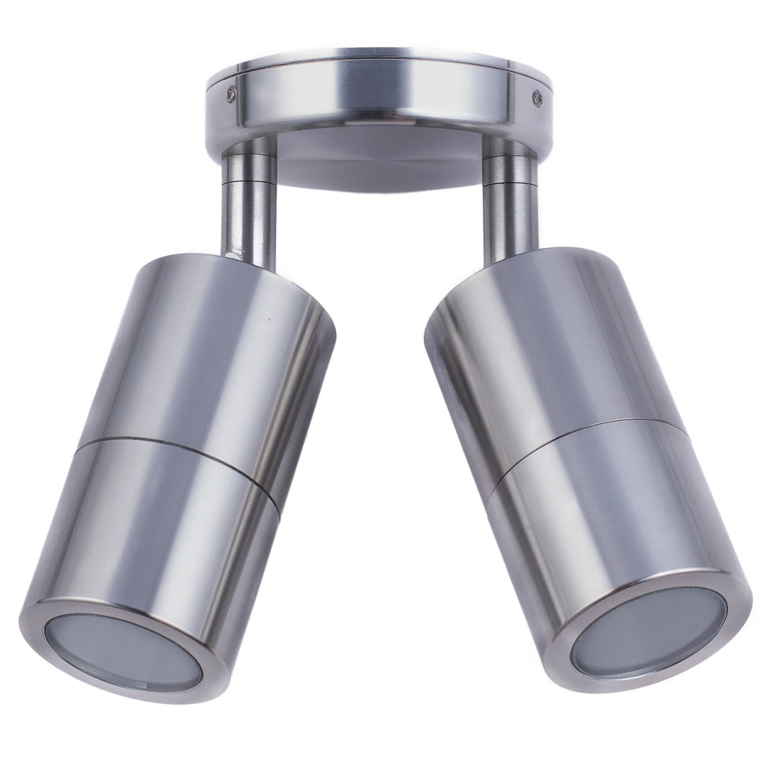 Roslin IP65 Exterior Double Adjustable Wall Light, GU10, Titanium