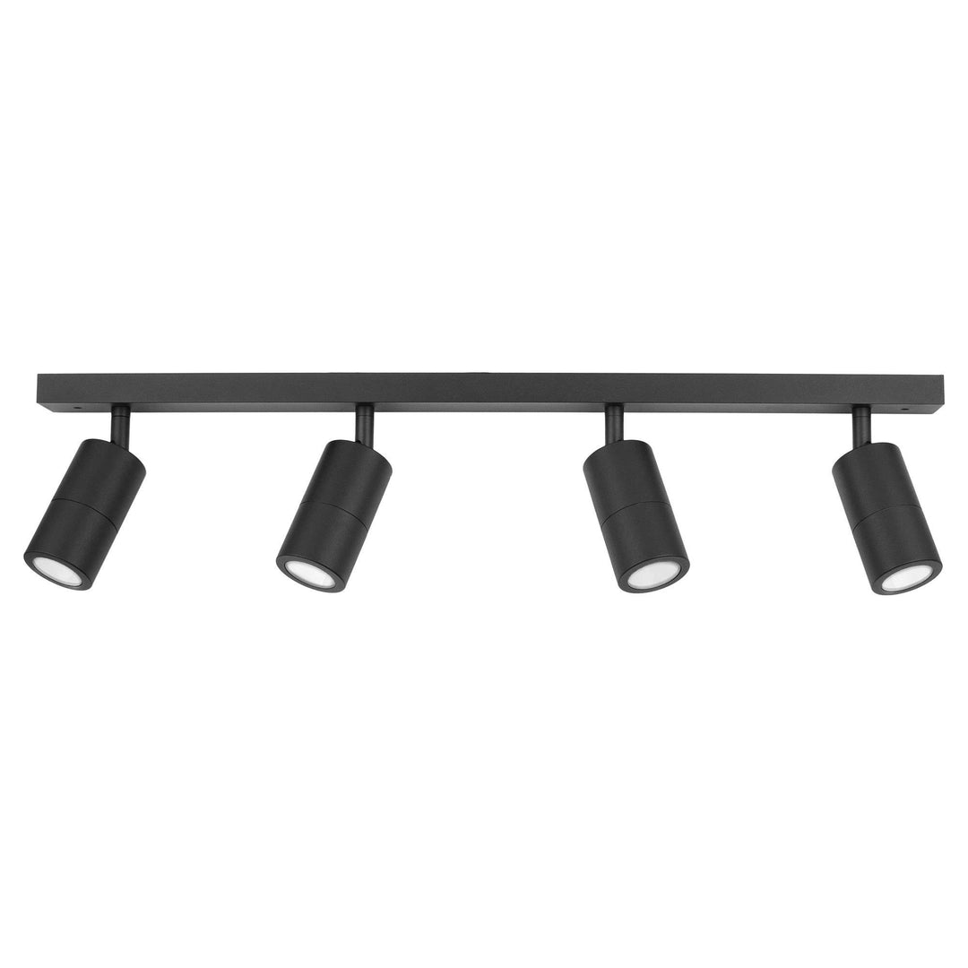 Roslin IP44 Indoor / Outdoor Bar Spotlight, 4 Light, Black