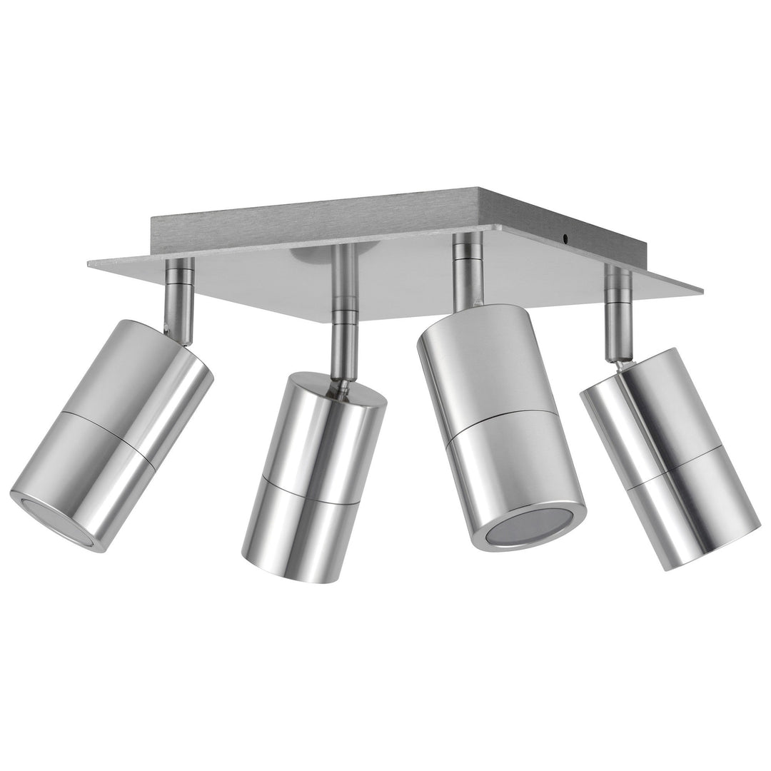 Roslin IP44 Indoor / Outdoor Spotlight, Square, 4 Light, Titanium