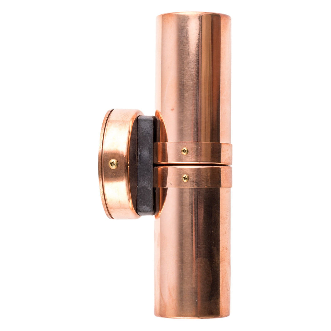 Roslin Economy IP54 Exterior Up / Down Wall Light, GU10, Copper
