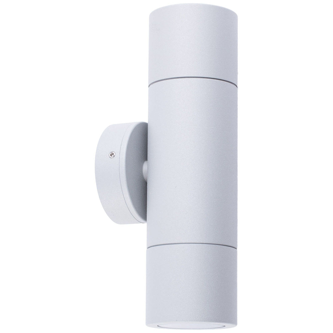Roslin IP65 Exterior Up / Down Wall Light, GU10, Grey
