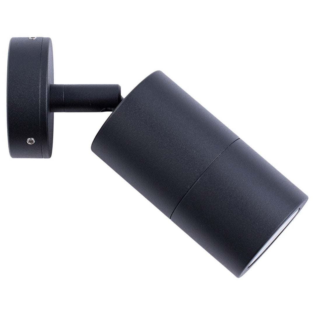 Roslin IP65 Exterior Single Adjustable Wall Light, MR16, Black