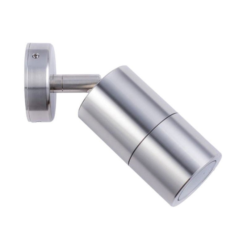 Roslin IP65 Exterior Single Adjustable Wall Light, MR16, Stainless Steel