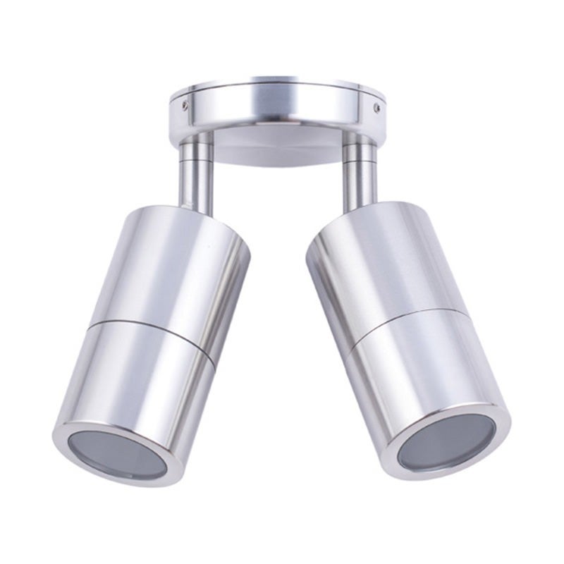 Roslin IP65 Exterior Double Adjustable Wall Light, MR16, Anodized Aluminium
