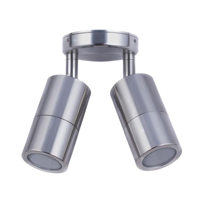 Roslin IP65 Exterior Double Adjustable Wall Light, MR16, Titanium