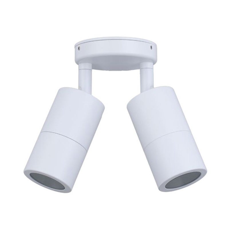 Roslin IP65 Exterior Double Adjustable Wall Light, MR16, White