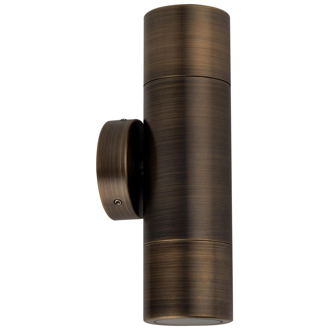 Roslin IP65 Exterior Up / Down Wall Light, MR16, Antique Brass
