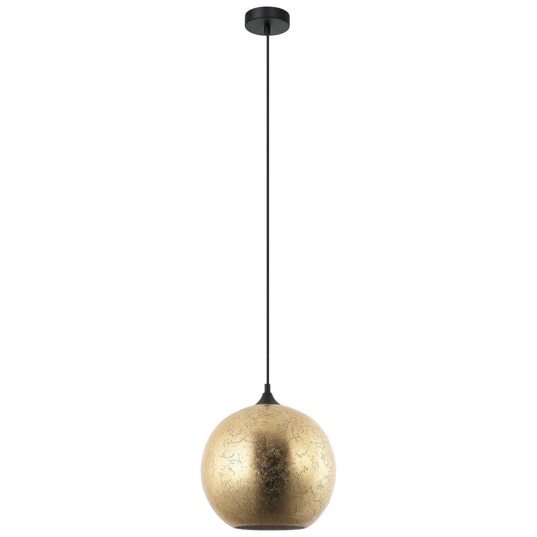 Roche Glass Pendant Light, Matt Gold