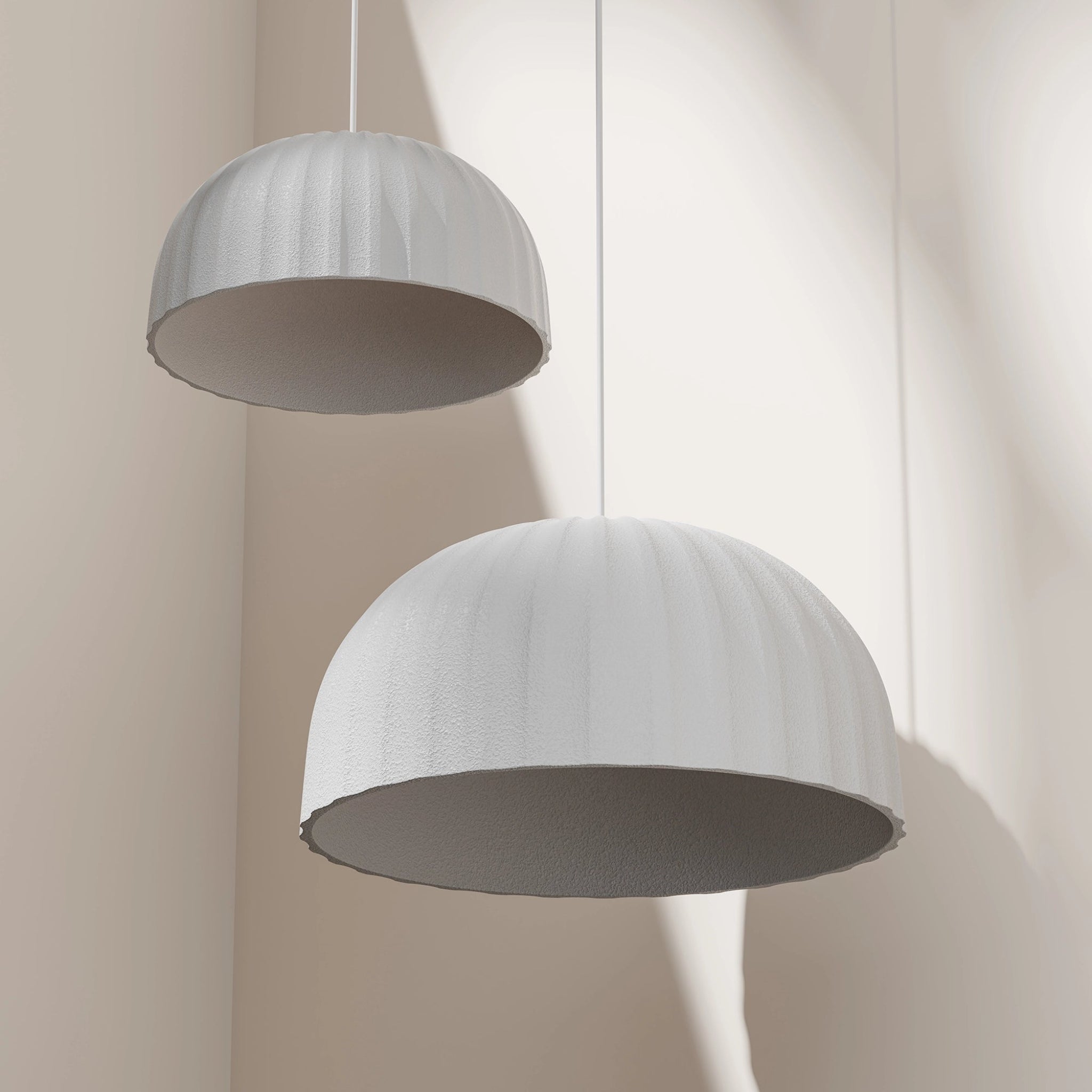 Rachis Modern Minimalist Fluted Dome Pendant - Dubbo Lighting Centre