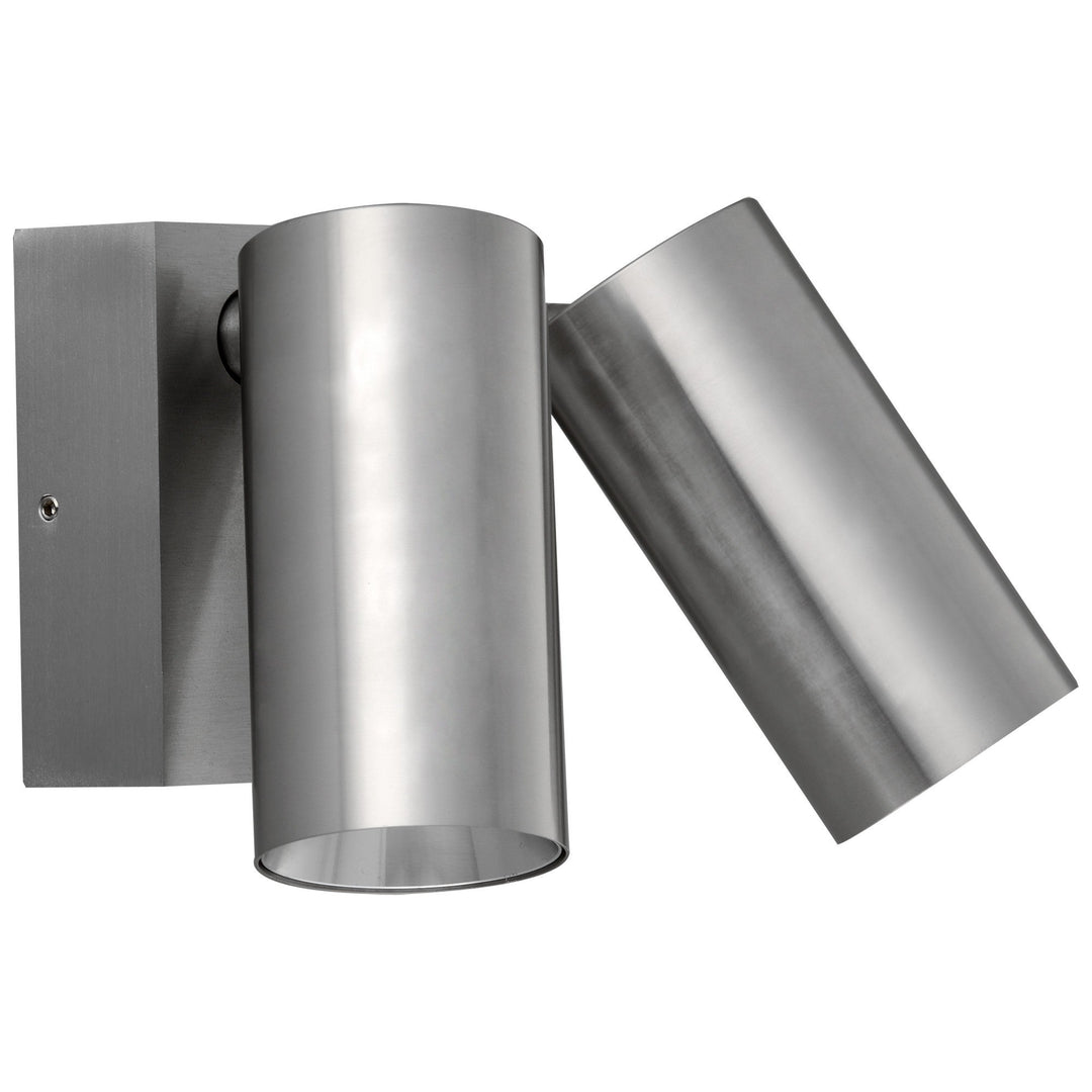 Haig IP65 Exterior LED Security Light, 2 Head, 16W, CCT, Titanium