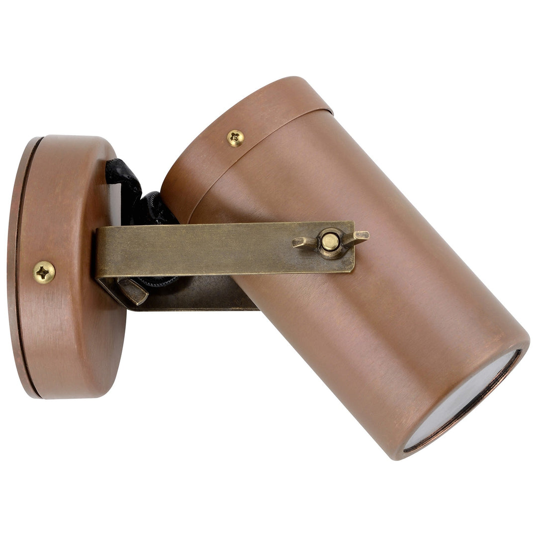 Roslin Economy IP54 Exterior Adjustable Wall Light, GU10, Aged Copper