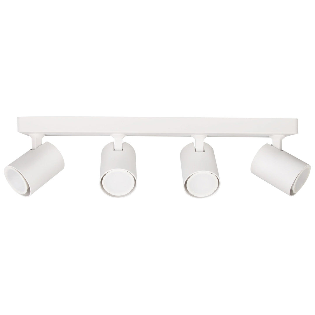 Speed Metal Bar Spotlight, 4 Light, GU10, White