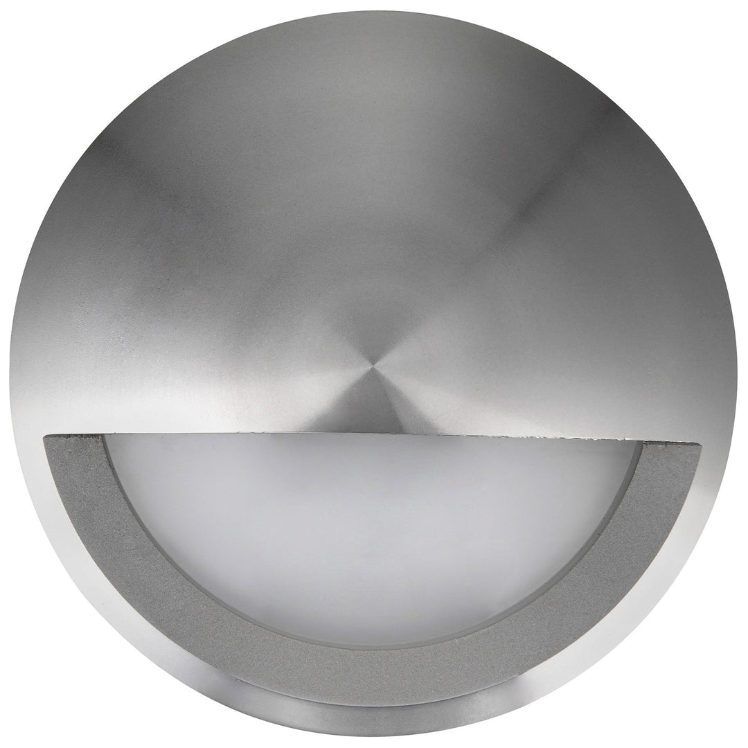 Pala IP65 Exterior LED Surface Mounted Eyelid Step Light, 240V, Titanium